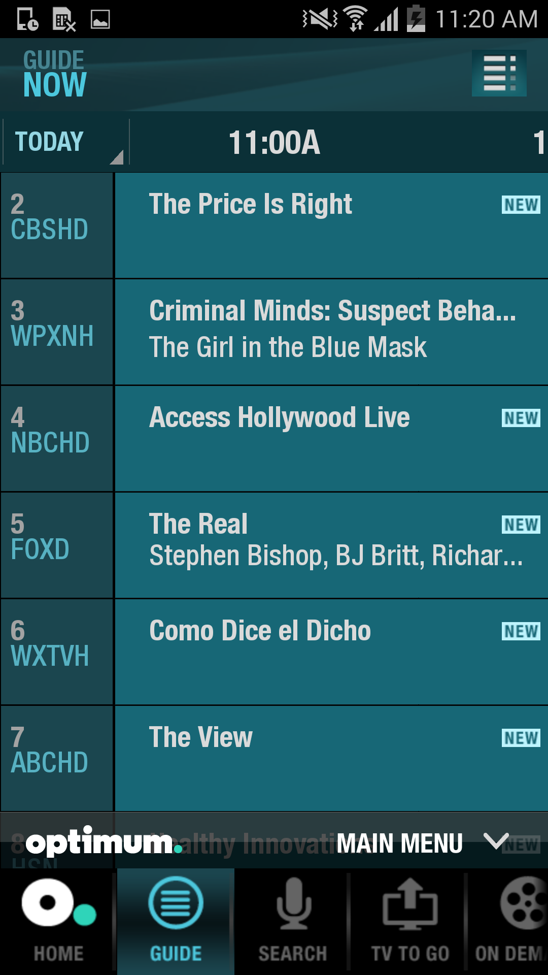 Optimum Cable Tv Schedule Optimum Cable Tv Schedule